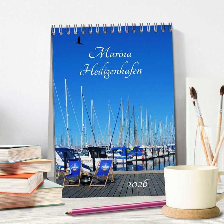 Produktbild: Marina Heiligenhafen (Tischkalender 2026 DIN A5 hoch), CALVENDO Monatskalender