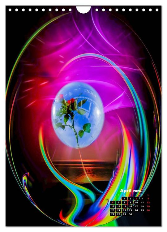 Produktbild: Bl&uuml;hende Fantasie - Digitalkunst (Wandkalender 2026 DIN A4 hoch), CALVENDO Monatskalender