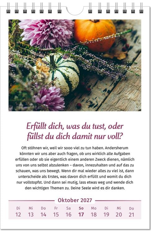 Produktbild: Der Lebensfreude-Kalender 2027 im Gro&szlig;format