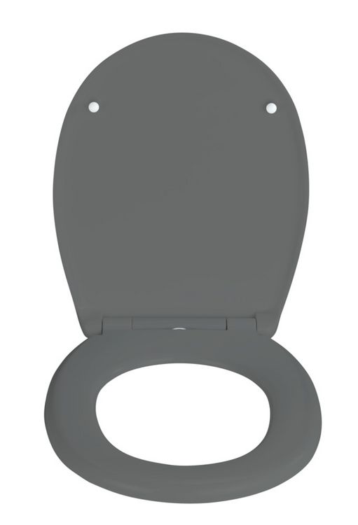 Produktbild: WC Sitz Mod. Vorno Neo Grau, Toilettendeckel mit Absenkautomatik