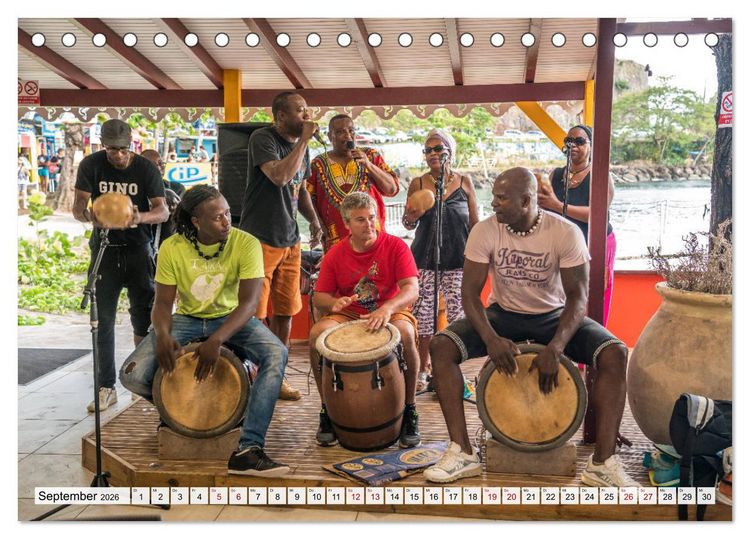Produktbild: Karibik - Guadeloupe (Tischkalender 2026 DIN A5 quer), CALVENDO Monatskalender