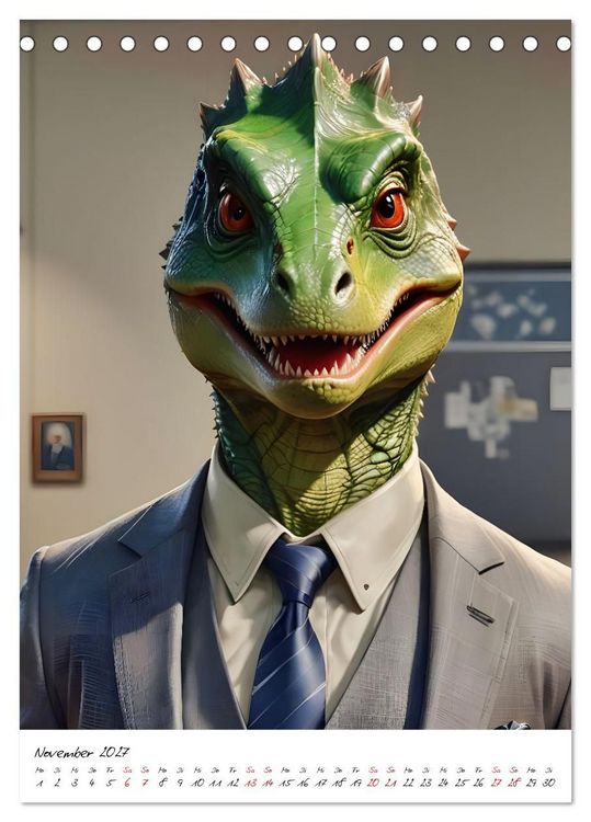 Produktbild: Arbeitswelt der Dinosaurier (Tischkalender 2027 DIN A5 hoch), CALVENDO Monatskalender