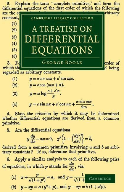 Produktbild: A Treatise on Differential Equations