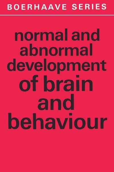 Produktbild: Normal and Abnormal Development of Brain and Behaviour