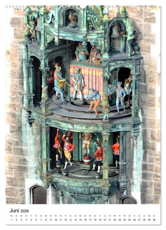 Produktbild: M&uuml;nchen Blick vom Alten Peter (hochwertiger Premium Wandkalender 2026 DIN A2 hoch), Kunstdruck in Hochglanz