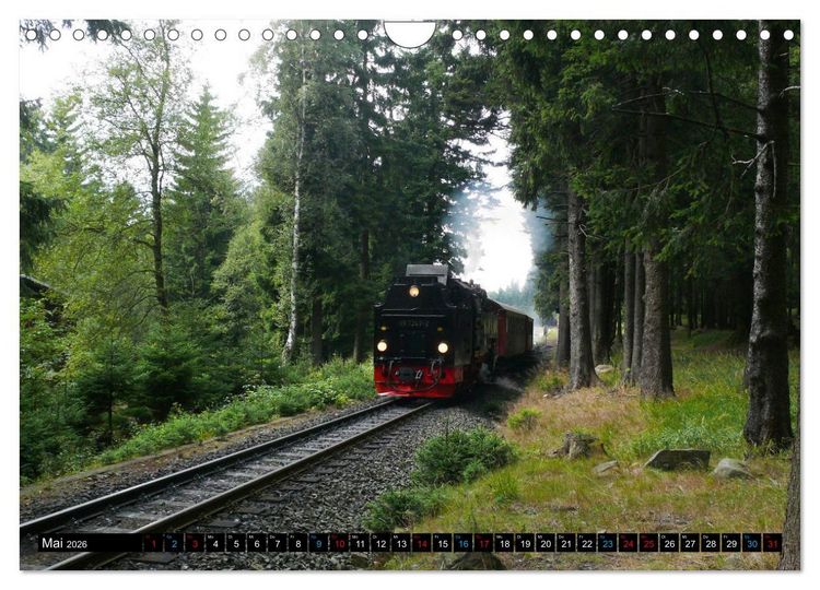 Produktbild: Dampf am Brocken - Die Harzquerbahn (Wandkalender 2026 DIN A4 quer), CALVENDO Monatskalender
