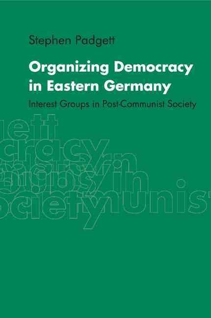 Produktbild: Organizing Democracy in Eastern Germany