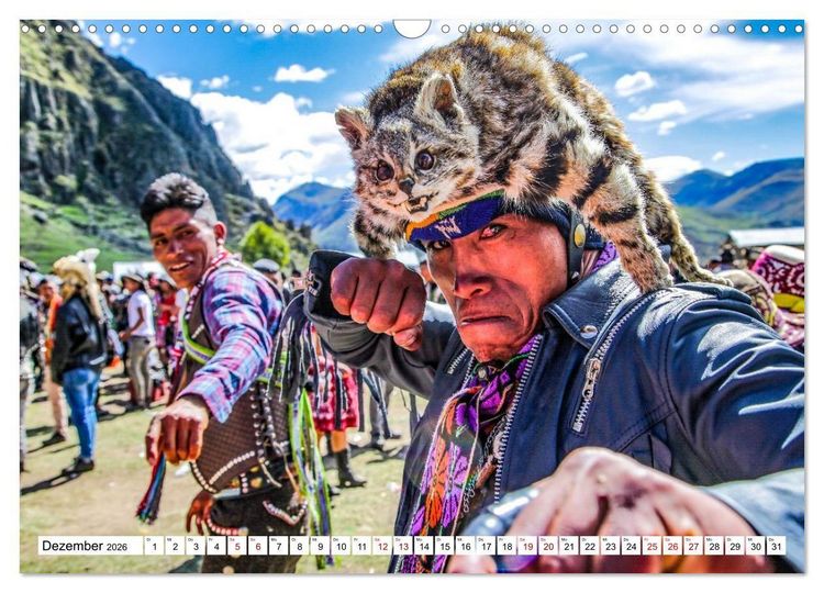 Produktbild: Traditionen und Feste im Hochland von Peru (Wandkalender 2026 DIN A3 quer), CALVENDO Monatskalender