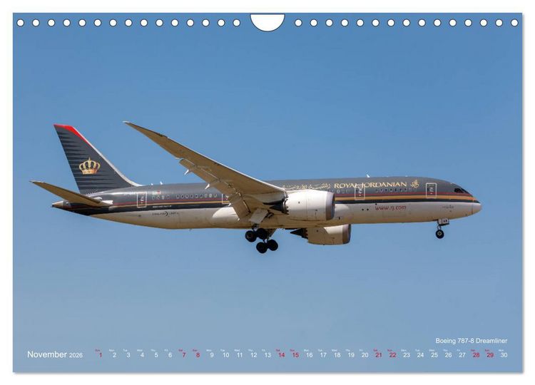 Produktbild: Airliners of the Middle East (Wall Calendar 2026 DIN A4 landscape), CALVENDO 12 Month Wall Calendar