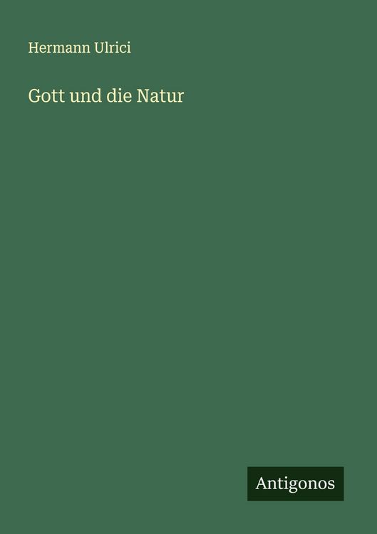 Produktbild: Gott und die Natur