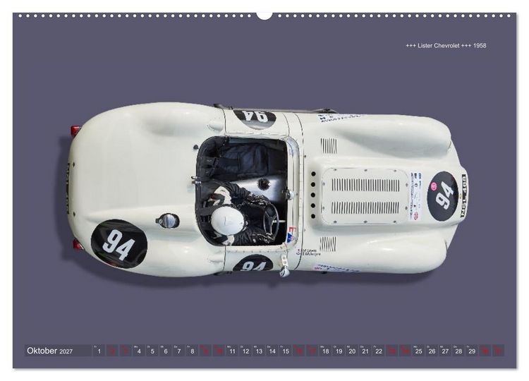 Produktbild: Two-Seater Racing Cars 1950-1960 (hochwertiger Premium Wandkalender 2027 DIN A2 quer), Kunstdruck in Hochglanz