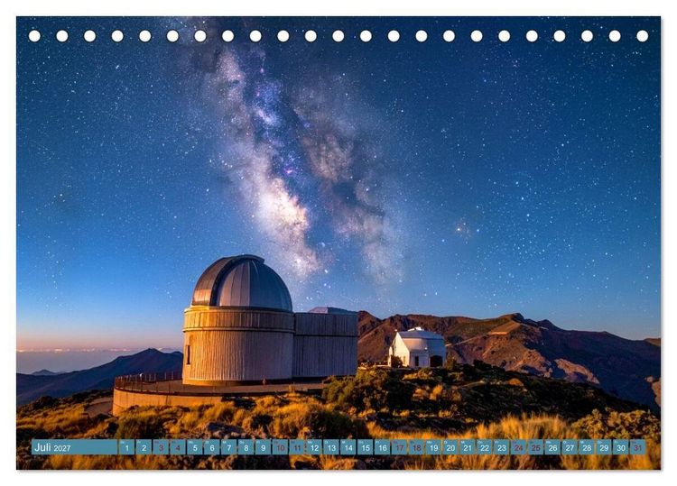 Produktbild: Die Sehnsucht nach den Sternen (Tischkalender 2027 DIN A5 quer), CALVENDO Monatskalender