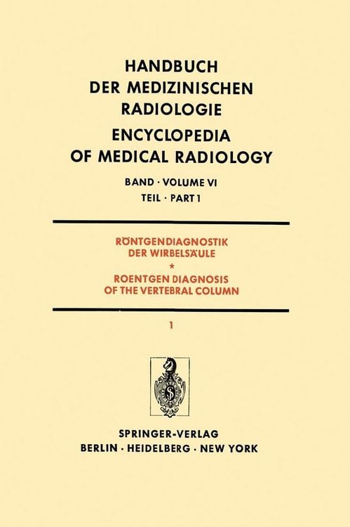 Produktbild: R&ouml;ntgendiagnostik der Wirbels&auml;ule Teil 1 / Roentgendiagnosis of the Vertebral Column Part 1