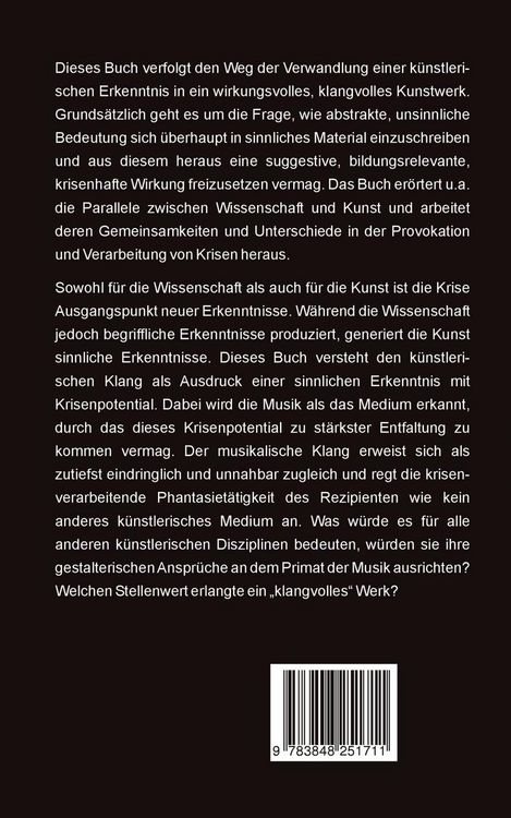 Produktbild: Krise und Klang