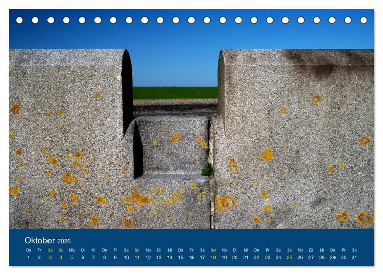 Produktbild: Die Nordmole in Wilhelmshaven. Historisches Relikt und Lieblingsort. (Tischkalender 2026 DIN A5 quer), CALVENDO Monatskalender