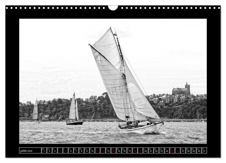 Produktbild: Voiles anciennes (Calendrier mural 2026 DIN A3 vertical), CALVENDO calendrier mensuel