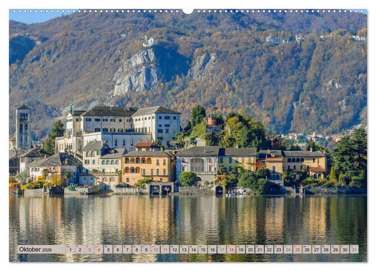 Produktbild: Italiens romantische Seen (Wandkalender 2026 DIN A2 quer), CALVENDO Monatskalender