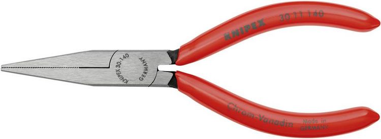 Produktbild: Knipex 30 11 140 Elektronik- u. Feinmechanik Flachzange Gerade Chrom-Vanadium Elektrostahl 140 mm