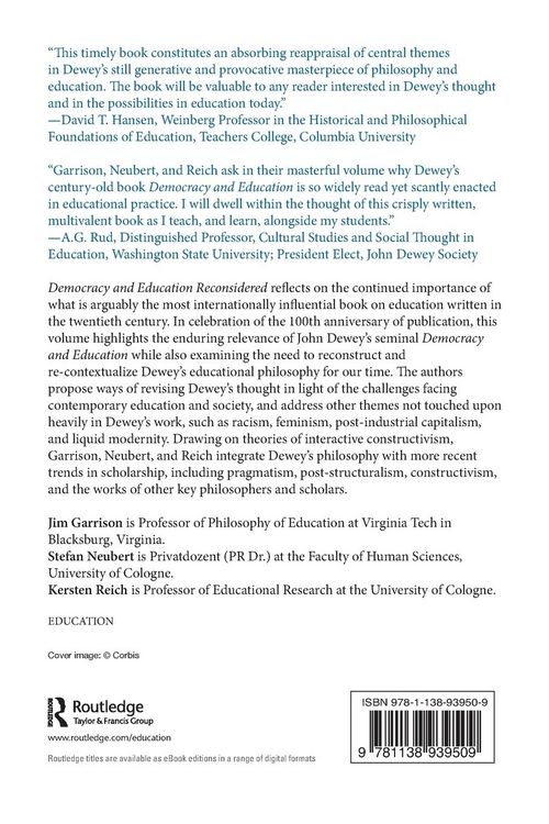 Produktbild: Democracy and Education Reconsidered