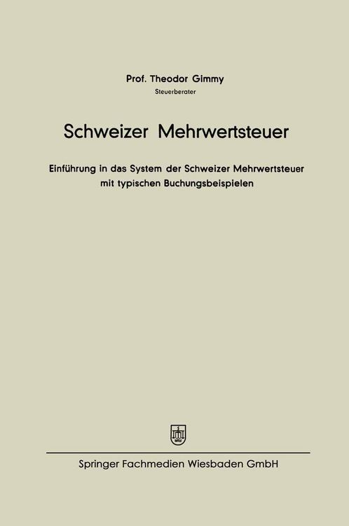 Produktbild: Schweizer Mehrwertsteuer
