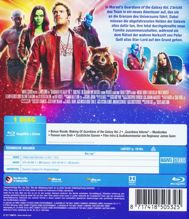 Produktbild: Guardians of the Galaxy 2