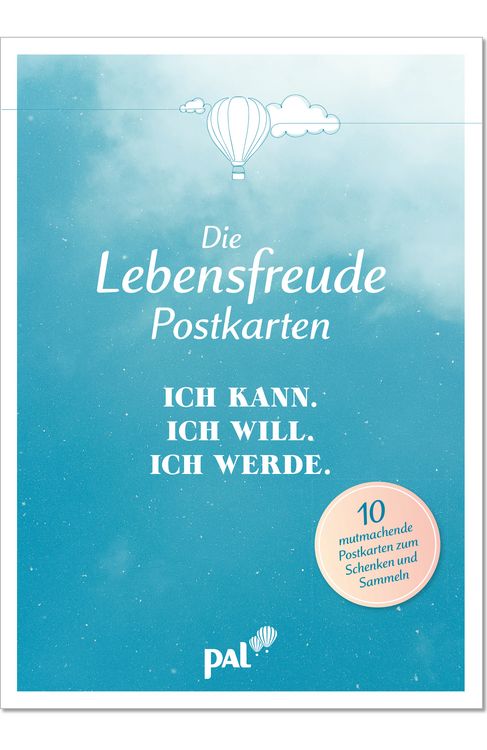Produktbild: Die Lebensfreude-Postkarten. Ich kann. Ich will. Ich werde.