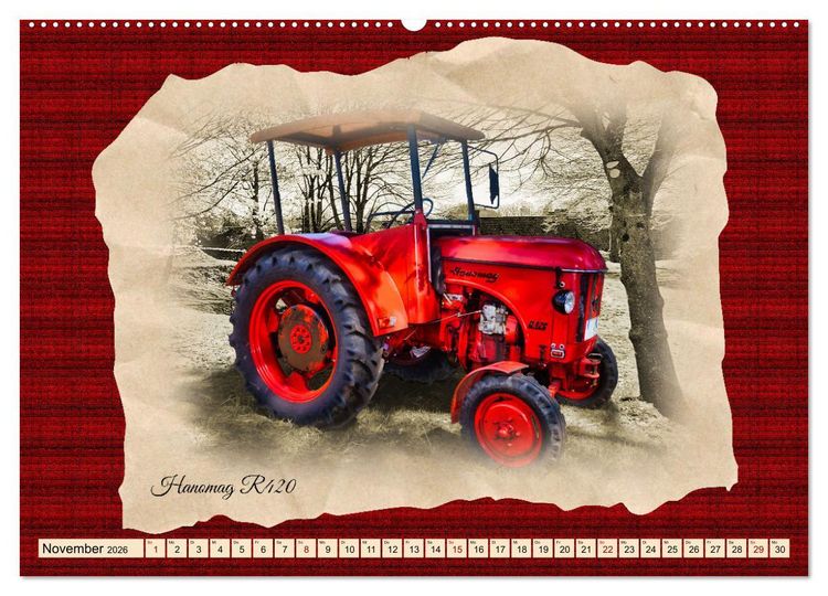 Produktbild: Hanomag Schlepper (hochwertiger Premium Wandkalender 2026 DIN A2 quer), Kunstdruck in Hochglanz
