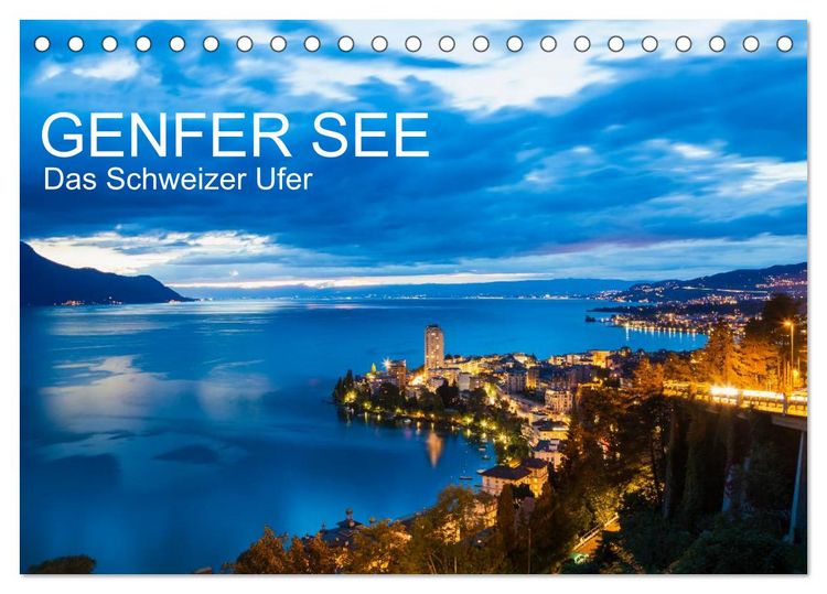 Produktbild: GENFER SEE Das Schweizer Ufer (Tischkalender 2026 DIN A5 quer), CALVENDO Monatskalender