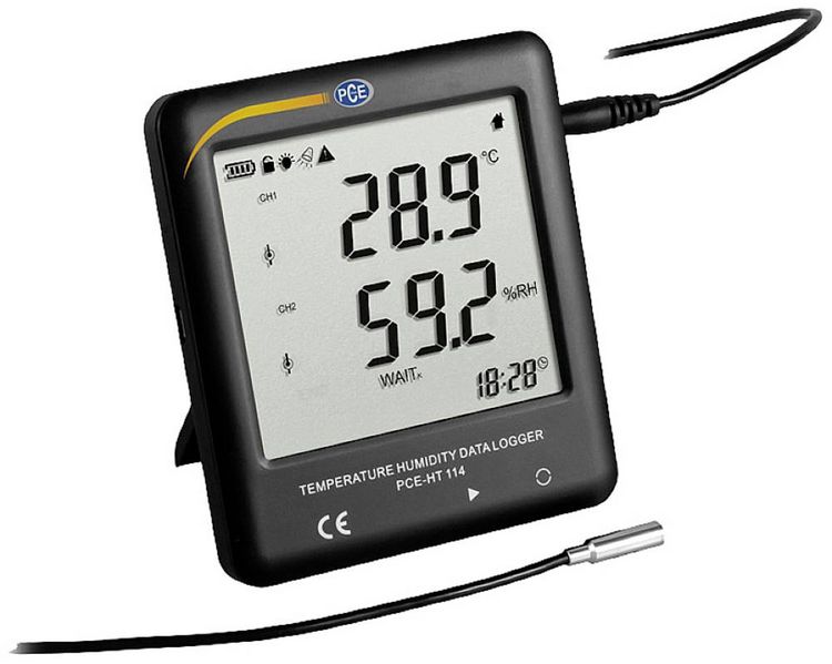 Produktbild: PCE Instruments PCE-HT 114 PCE-HT 114 Multi-Datenlogger Messgr&ouml;&szlig;e Temperatur, Luftfeuchtigkeit