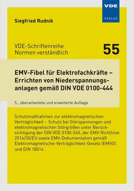 Produktbild: EMV-Fibel für Elektrofachkräfte – Errichten von Niederspannungsanlagen gemäß DIN VDE 0100-444
