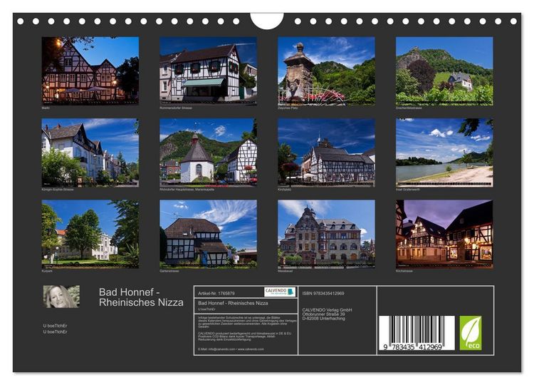 Produktbild: Bad Honnef - Rheinisches Nizza (Wandkalender 2025 DIN A4 quer), CALVENDO Monatskalender