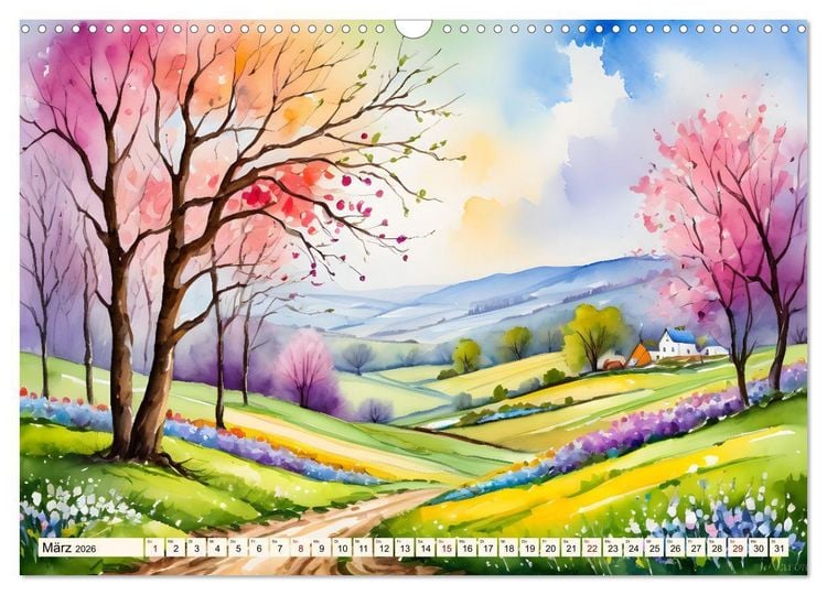 Produktbild: Zauber der Jahreszeiten (Wandkalender 2026 DIN A3 quer), CALVENDO Monatskalender