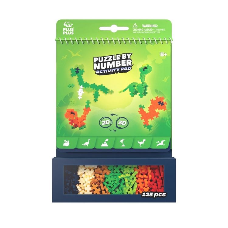 Produktbild: PLUS PLUS - 125 Kreativ Bausteine Puzzle Dinosaurier