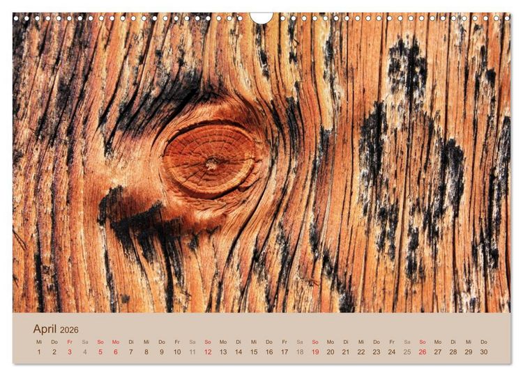 Produktbild: Farben des Holzes (Wandkalender 2026 DIN A3 quer), CALVENDO Monatskalender