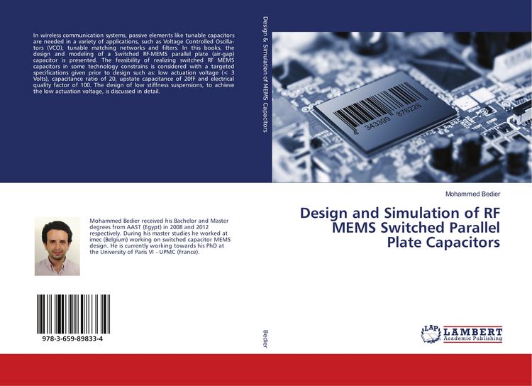 Produktbild: Design and Simulation of RF MEMS Switched Parallel Plate Capacitors