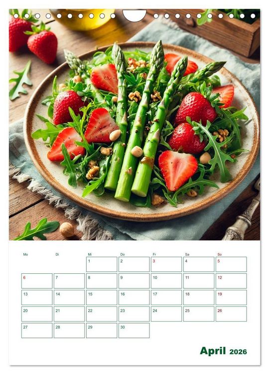 Produktbild: Spargelgl&uuml;ck &ndash; von der Ernte bis zum Genuss (Wandkalender 2026 DIN A4 hoch), CALVENDO Monatskalender