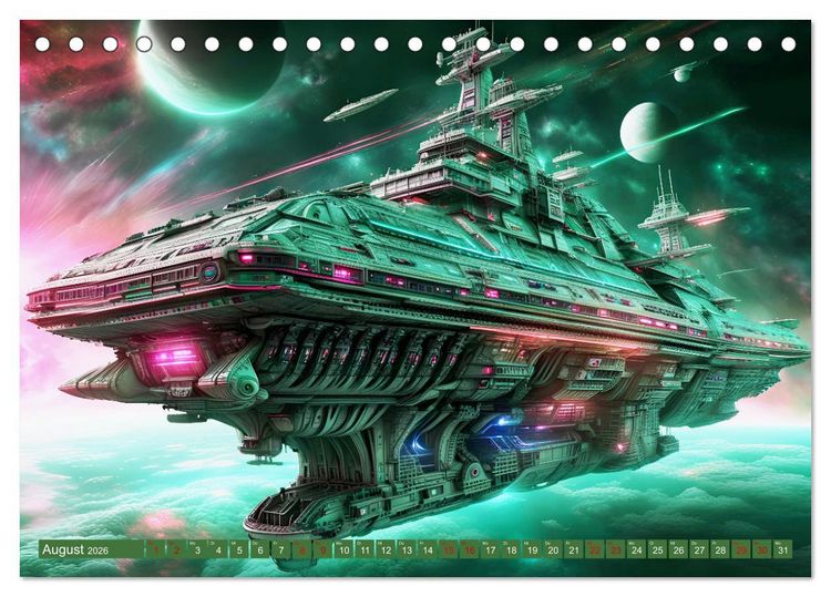 Produktbild: Kriegsschiffe Anbruch einer neuen &Auml;ra (Tischkalender 2026 DIN A5 quer), CALVENDO Monatskalender