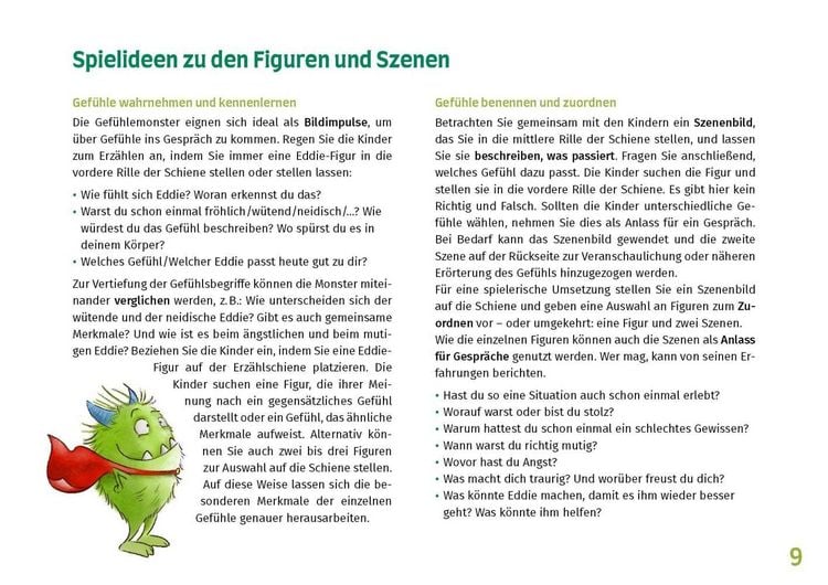 Produktbild: Eddie. Gef&uuml;hle wahrnehmen, erkennen und benennen. Erz&auml;hlschienen-Figurenset