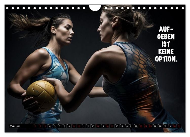 Produktbild: Motivation und Handball (Wandkalender 2026 DIN A4 quer), CALVENDO Monatskalender