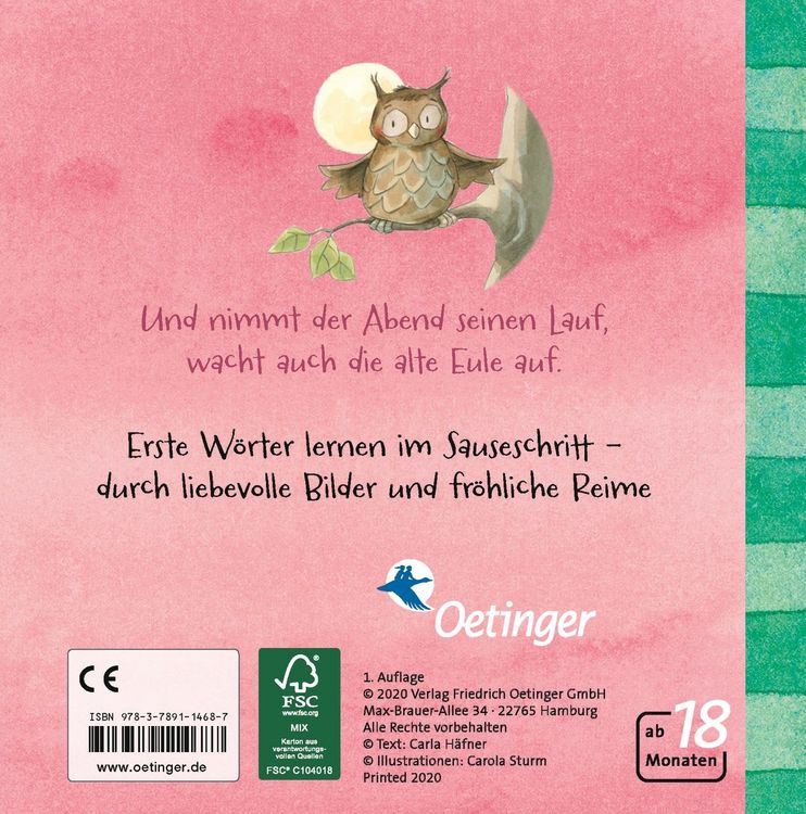 Produktbild: Erste W&ouml;rter &ndash; Erste Reime. Wald