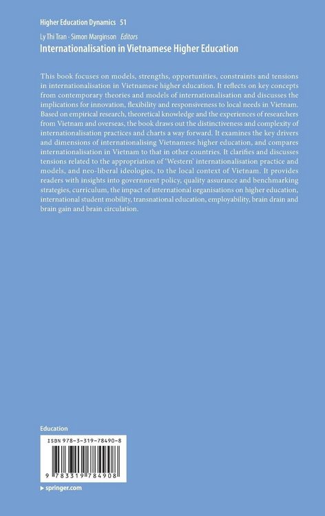 Produktbild: Internationalisation in Vietnamese Higher Education