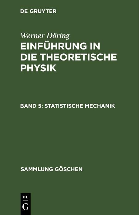 Produktbild: Statistische Mechanik