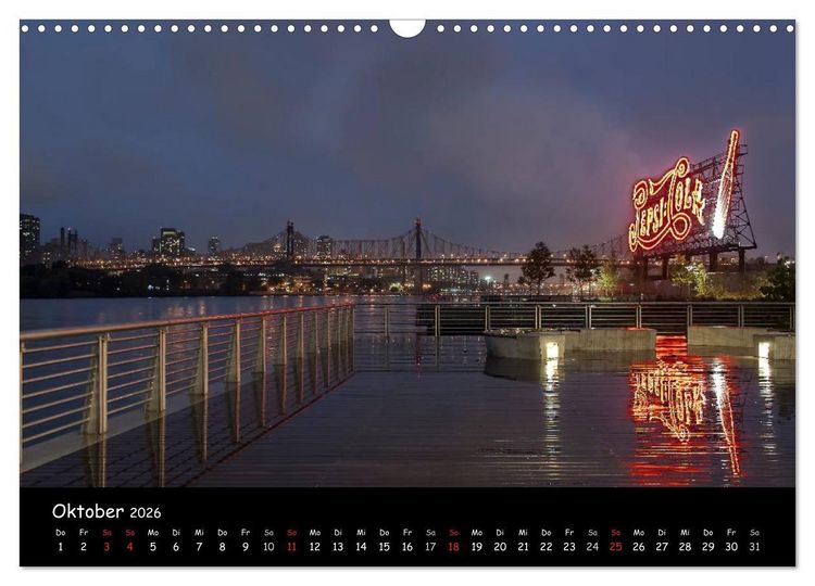 Produktbild: New York (Wandkalender 2026 DIN A3 quer), CALVENDO Monatskalender