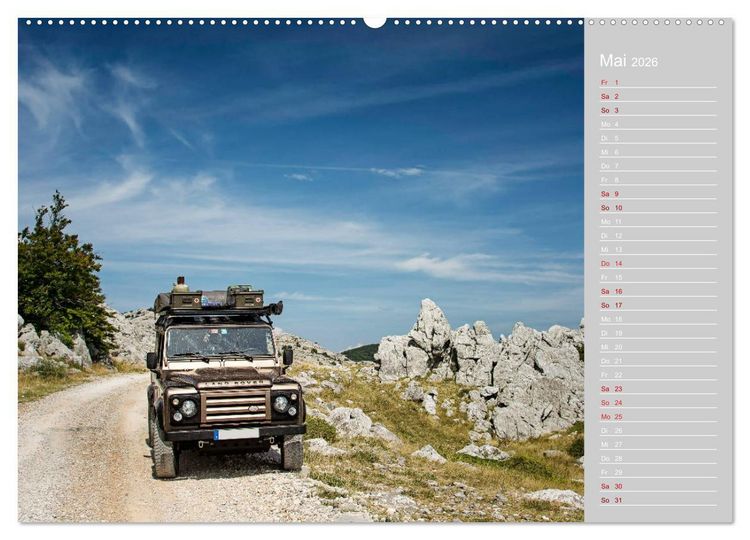 Produktbild: Mit dem 4x4 durch Europa (hochwertiger Premium Wandkalender 2026 DIN A2 quer), Kunstdruck in Hochglanz