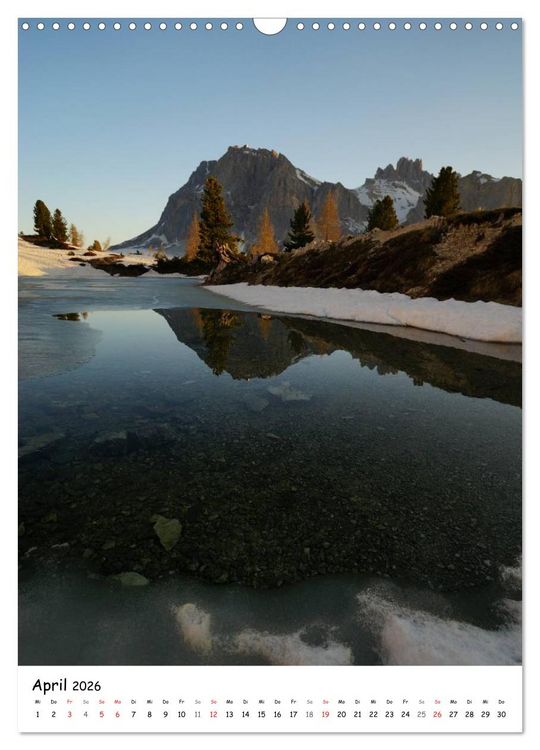 Produktbild: Die Dolomiten um S&uuml;dtirol (Wandkalender 2026 DIN A3 hoch), CALVENDO Monatskalender