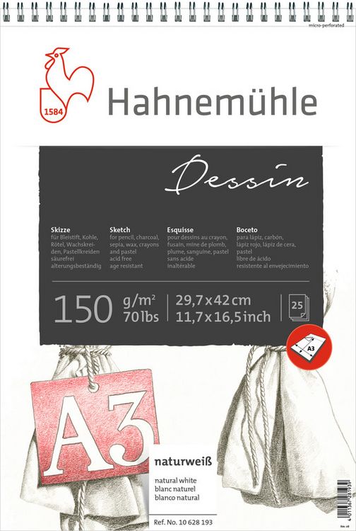 Hahnemühle Papier Dessin, DIN A 3, 150 g/m² kaufen