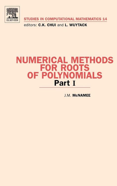 Produktbild: Numerical Methods for Roots of Polynomials