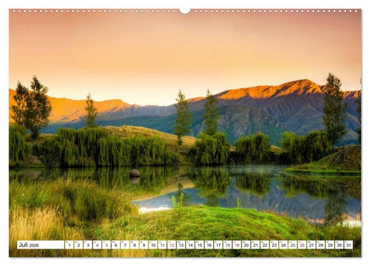 Produktbild: Neuseeland. Traumhafte Naturlandschaften (Wandkalender 2026 DIN A2 quer), CALVENDO Monatskalender