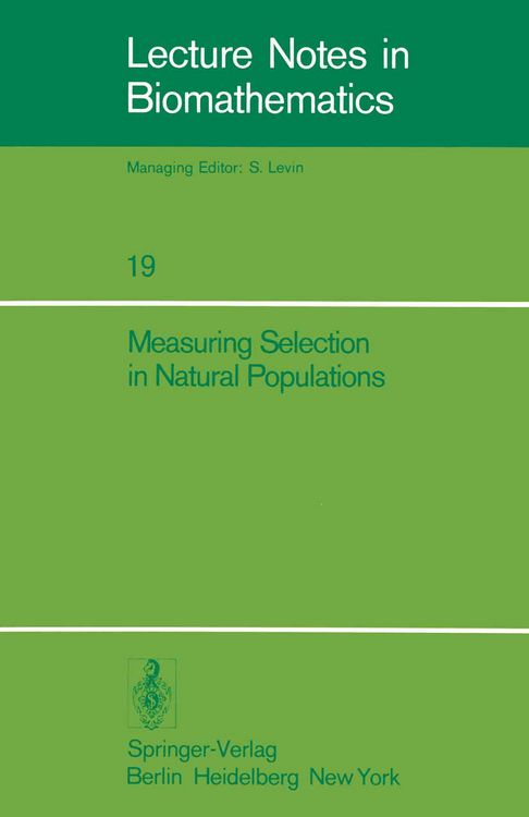 Produktbild: Measuring Selection in Natural Populations