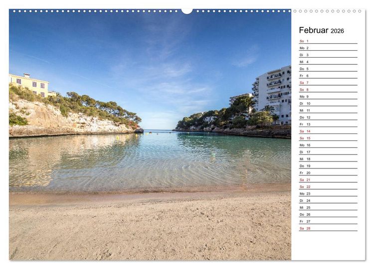 Produktbild: Mallorca - Str&auml;nde im S&uuml;dosten (Wandkalender 2026 DIN A2 quer), CALVENDO Monatskalender